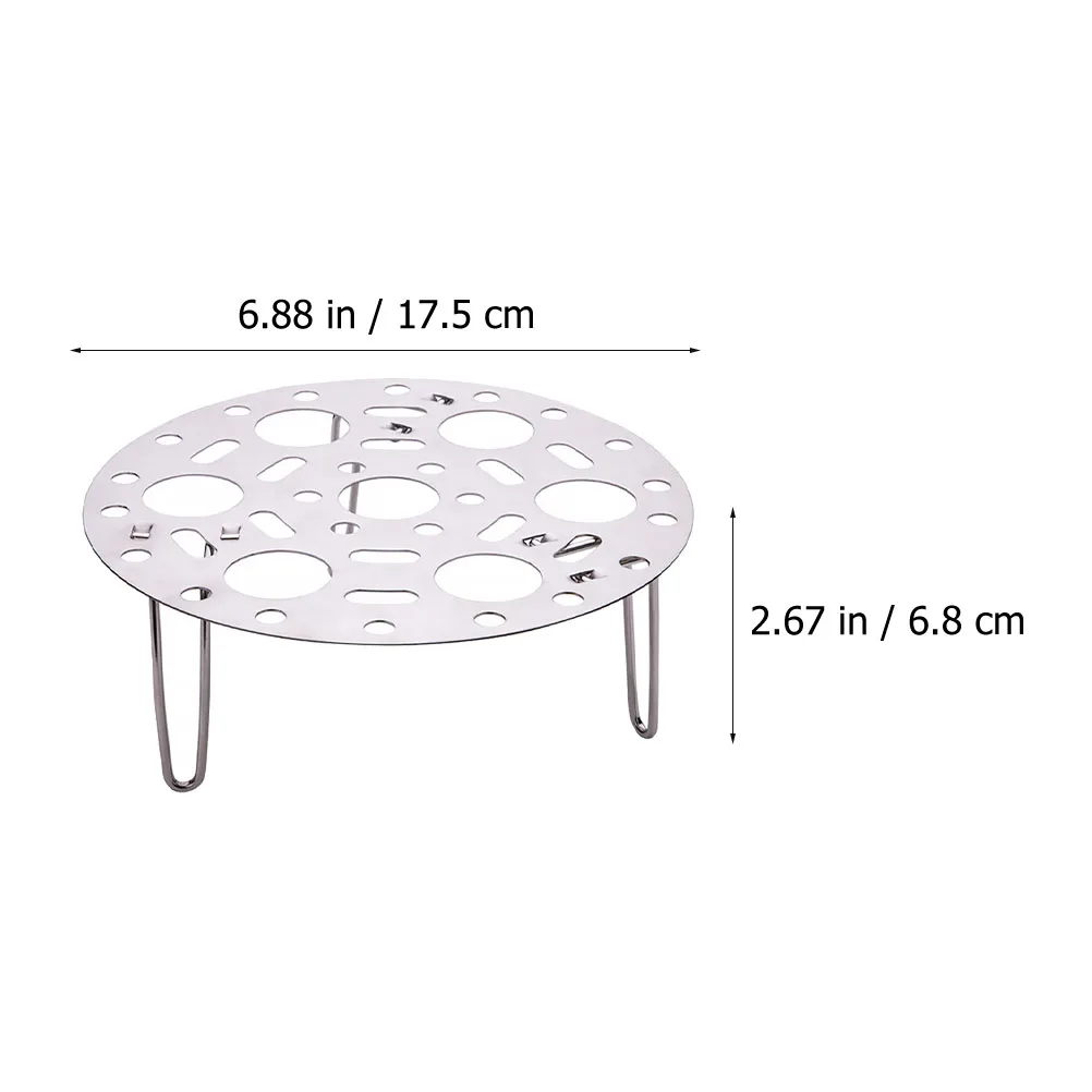 

Stainless Steel Foldable Cooking Steam Rack Kitchen Cookware Egg Fish Bun Steaming Cooling Steamer Rack Pot Holder