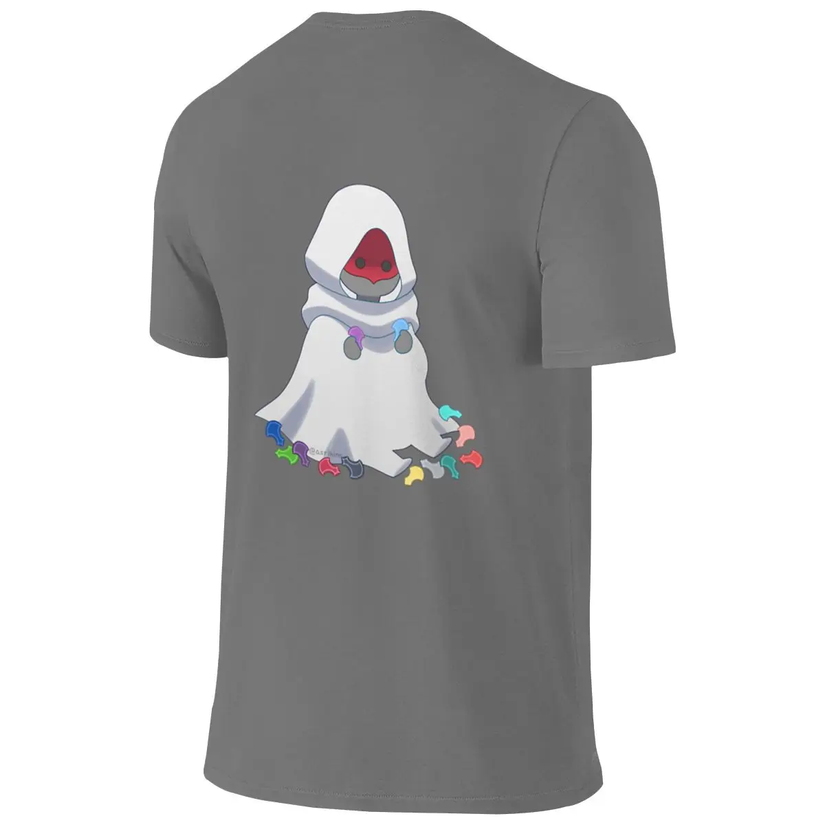 Small Emissary Skin-Friendly Reversible T-shirt Solid Color Minimalism Commuting Essential Shirt