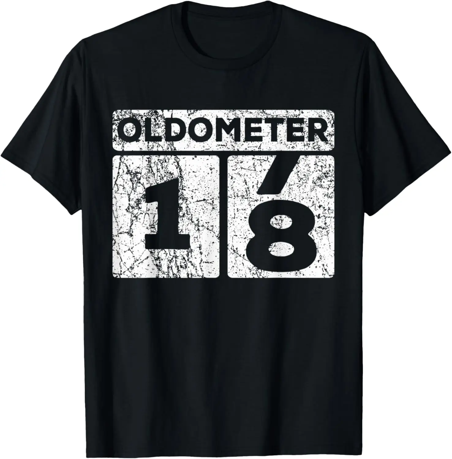 Oldometer 17-18 Car Odometer Funny 18th Birthday T-Shirt