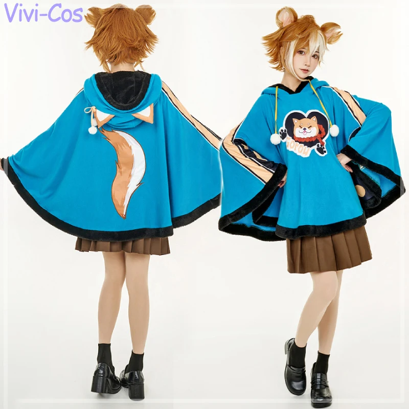 

Vivi-Cos Game Genshin Impact Gorou Cute Cloak Windproof And Warm Cape Cosplay Costumes Halloween Role Play Party Outfit New