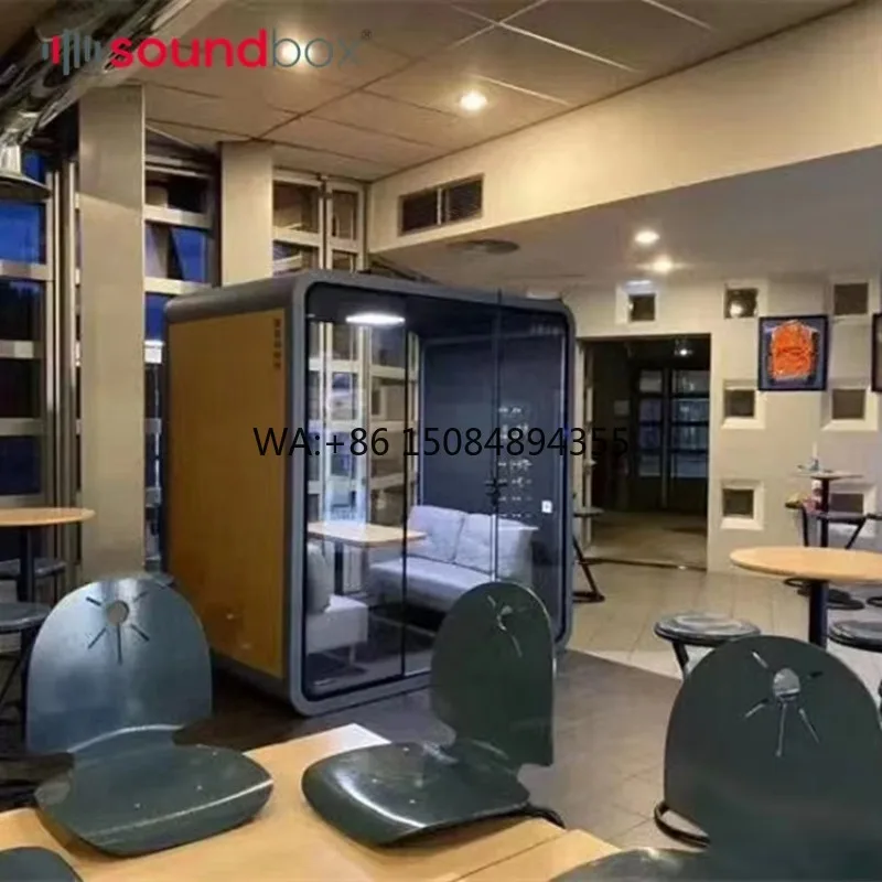 Large Acoustic Soundproof Office Phone Booth Big Size L Office Pods