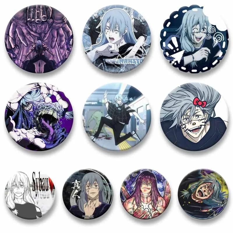 Anime Figure Mahito Enamel Pins Cartoon Brooch Woman Men Backpack Accessories Shoes Badge Fashion Lapel Jewelry Gift for Friends