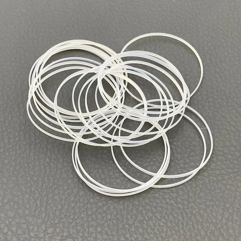 2/4PCS Dia 26-35mm High 1.2mm Thick 0.5mm White Watch Glass O-Ring Waterproof RingWatch Repair Parts Ring Accessories