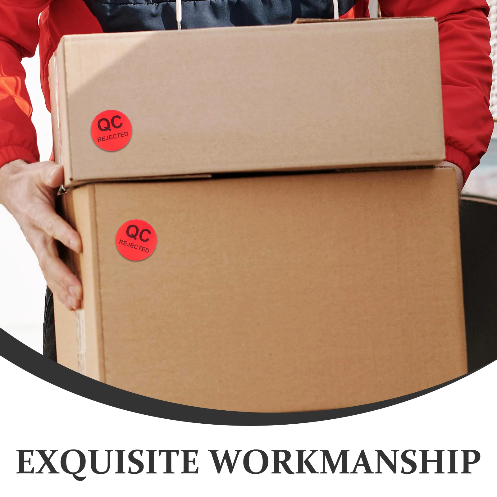 Quality Inspection Label Sticker QC Labels Adhesive Copper Paper Inventory Folder Stickers Longlasting Coated Material