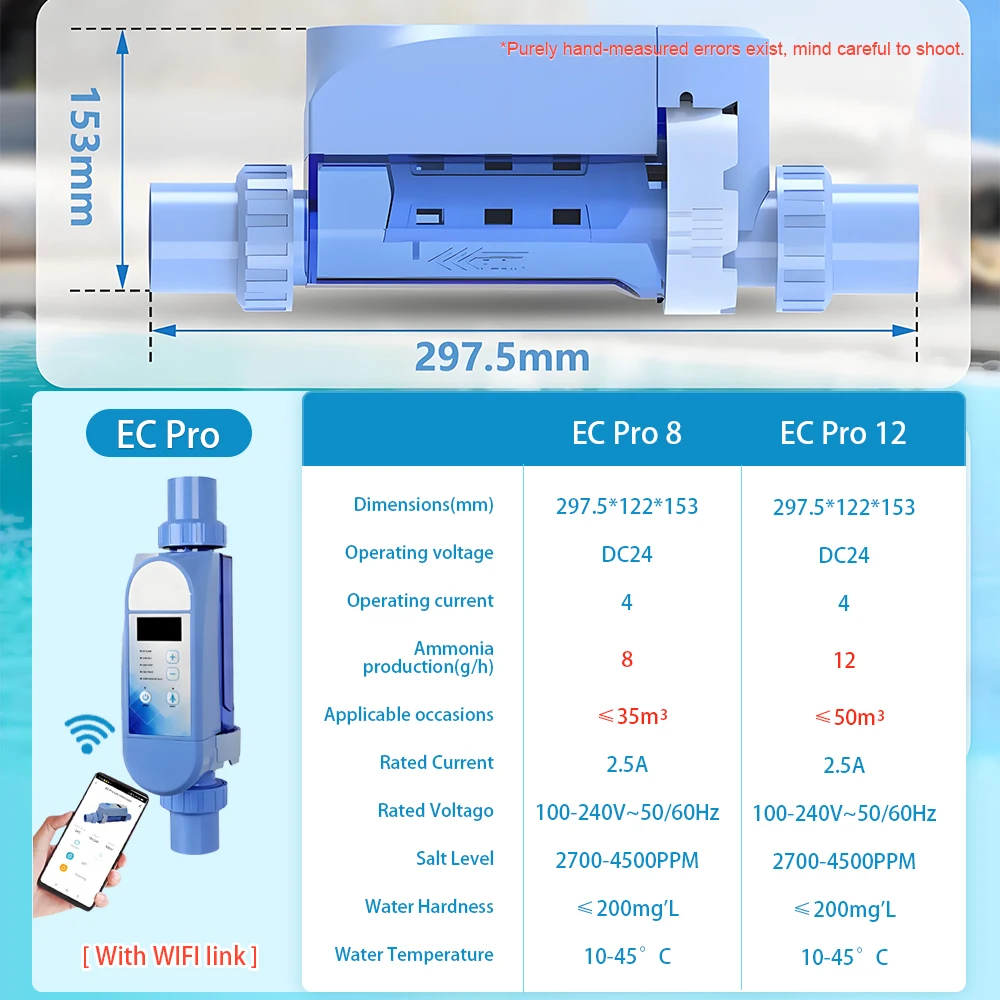 Pro&Plus Series Salt Chlorine Generator Salt Chlorine Electrolysis Sterilizer Salt Chlorine Machine with Smart Panel