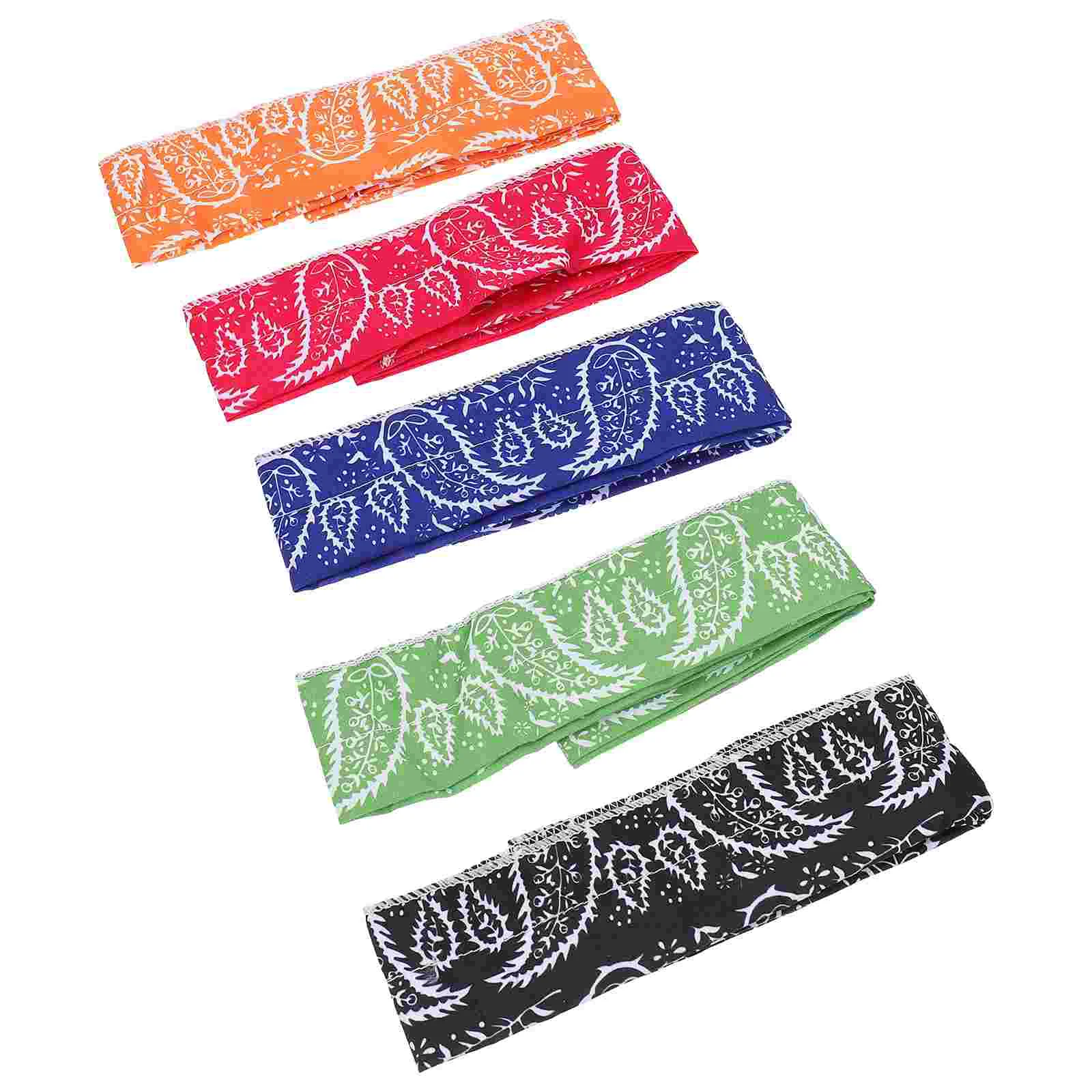 1 Set 5Pcs Cooling Neck Wraps Portable Summer Cooling Scarves (Assorted Color)