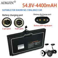 For Xiaomi 54.8V Ninebot Segway 4400mAH 3-pin/4-pin SELF BALANCING Skateboard  Battery MINI Li-ion Cell Connection App with BMS