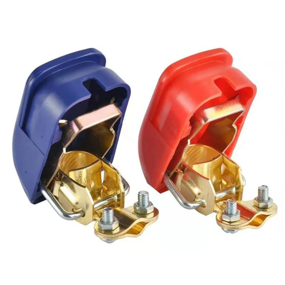 2 Stuks Auto Batterij Terminal Connectors Quick Release Disconnect 12V 24V Positieve Negatieve Batterij Kabel Uiteinden voor SAE/JIS Type Auto