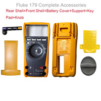 For Fluke 179 Accessories Rear Shell Front Case Battery Cover Key Pad Knob And Support