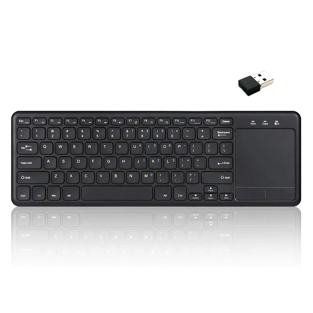 Scissors 78keys ABS 2.4G Wireless Keyboard with Touchpad for Computer PC Smart TV