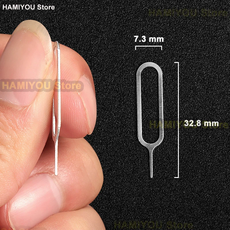 Herramienta de llave de Pin de expulsión de extracción de tarjeta Sim de acero inoxidable para IPhone Samsung XIAOMI HUAWEI OPPO VIVO para abrir Extractor de herramientas de aguja