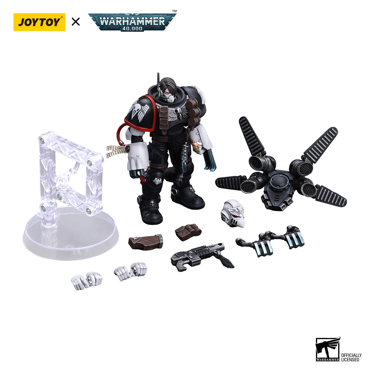 JOYTOY 1:18  Action Figure Whammer 40K Raven Guard Chapter Master Kayvaan Shrike Anime Collectible Model gift Free Shipping