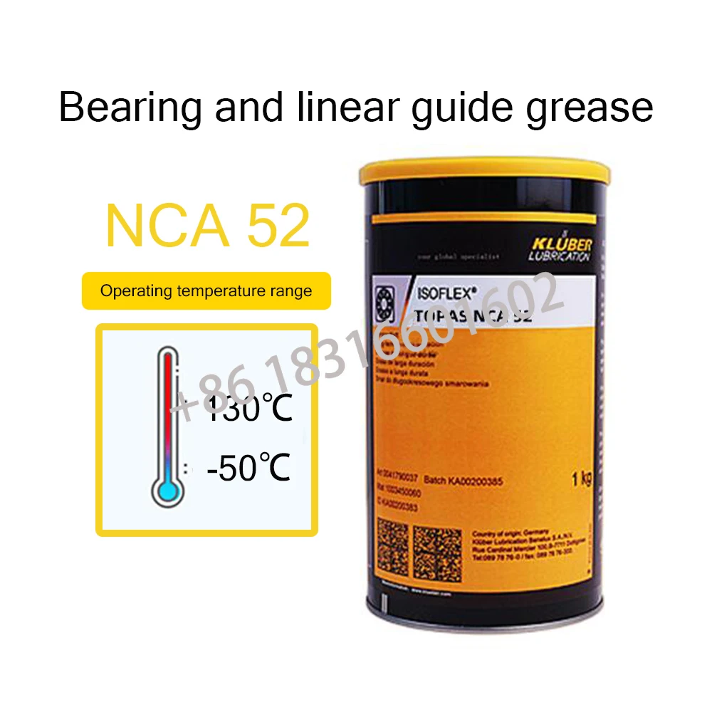 Imagem -04 - Kluber Nb52 Rolamento e Deslizante Graxa Boa Resistência à Corrosão Anti-oxidação Anti-envelhecimento Proteção