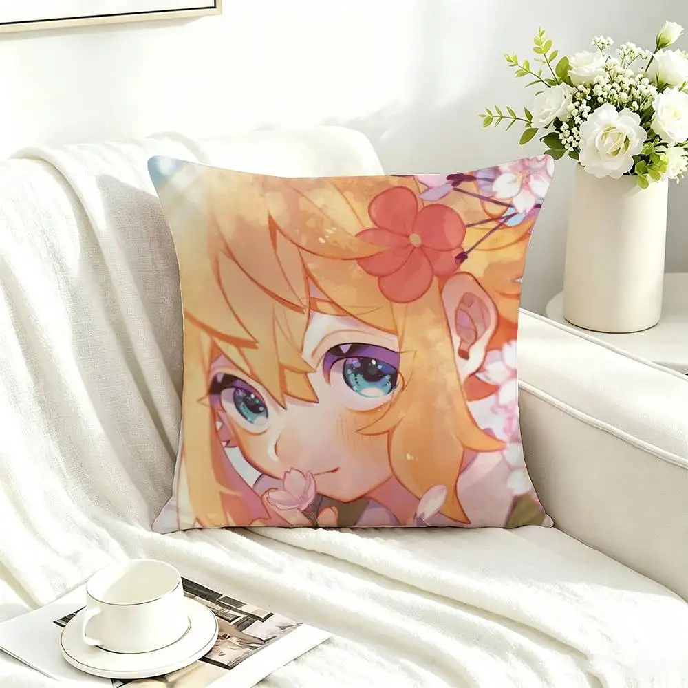 Game Omori Sunny Basil-l  Square Double-Sided printed Pillow Case Bedroom Bedside Pillow Sofa Cushion Cover