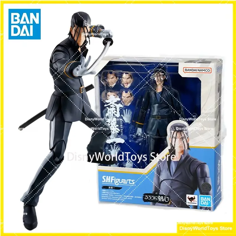 

100% Original Bandai S.H.Figuarts Hajime Saito SHF Rurouni Kenshin In Stock Anime Action Collection Figures Model Toys