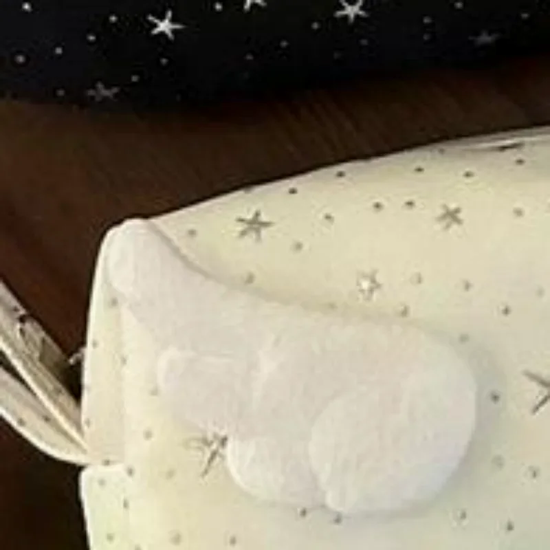 Print Wings Star Dots Pencil Case Y2k Desktop Storage Korean Style Pen Bag Large Capacity Stationery Storage