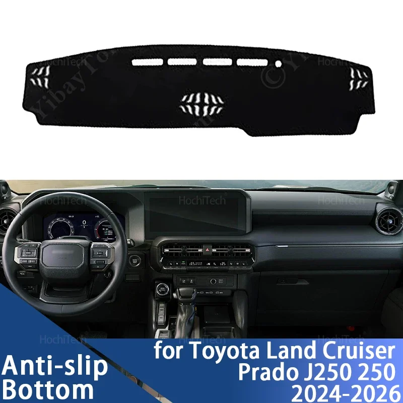 Para Toyota Land Cruiser Prado J250 250 2024-2026 alfombrilla antideslizante cubierta de tablero almohadilla parasol Dashmat alfombra accesorios de coche