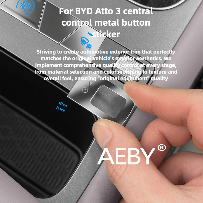 aeby-pour-byd-atto-3-smart-driving-edition-2022-2025-ensemble-de-decalcomanies-a-boutons-metalliques-protection-de-console-anti-rayures-anti-rayures