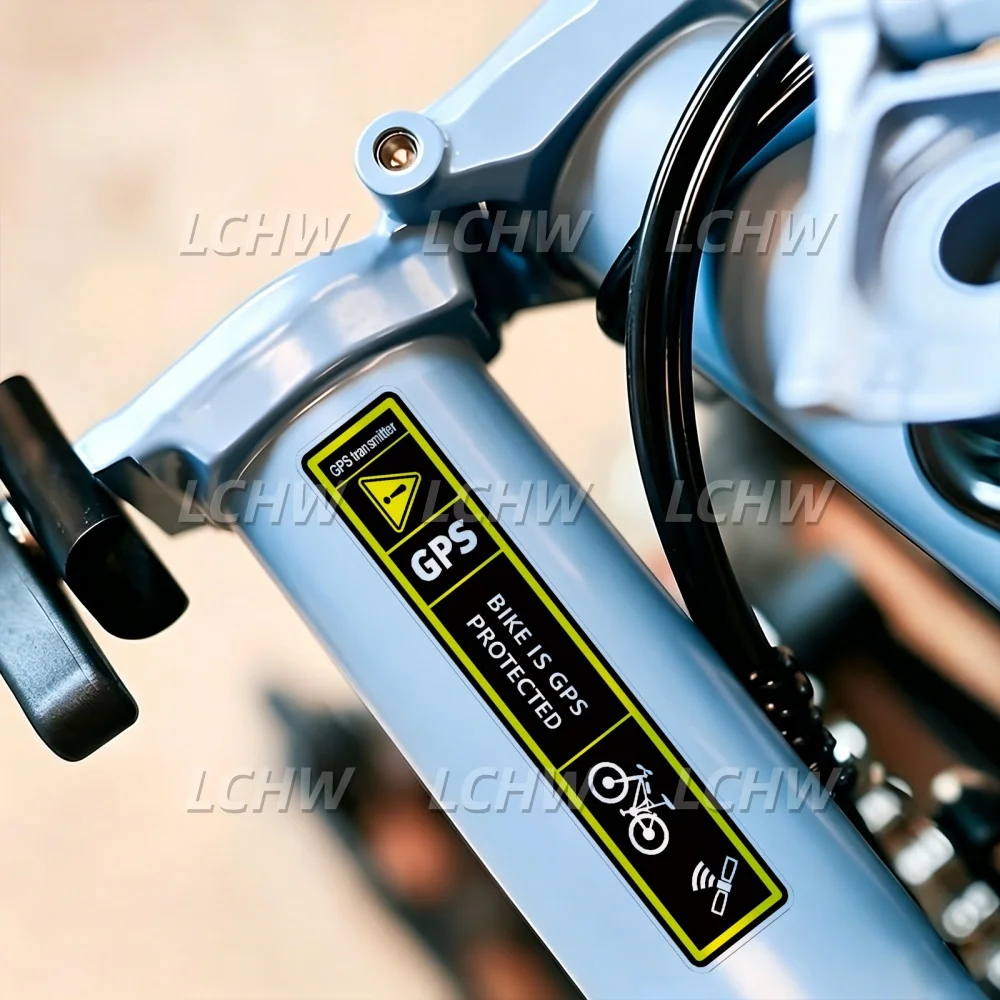 2x Warning Bike Is GPS Protected Sticker Car Styling Vinyl Tape Bicycle Cyling Race Alarm Security Decals