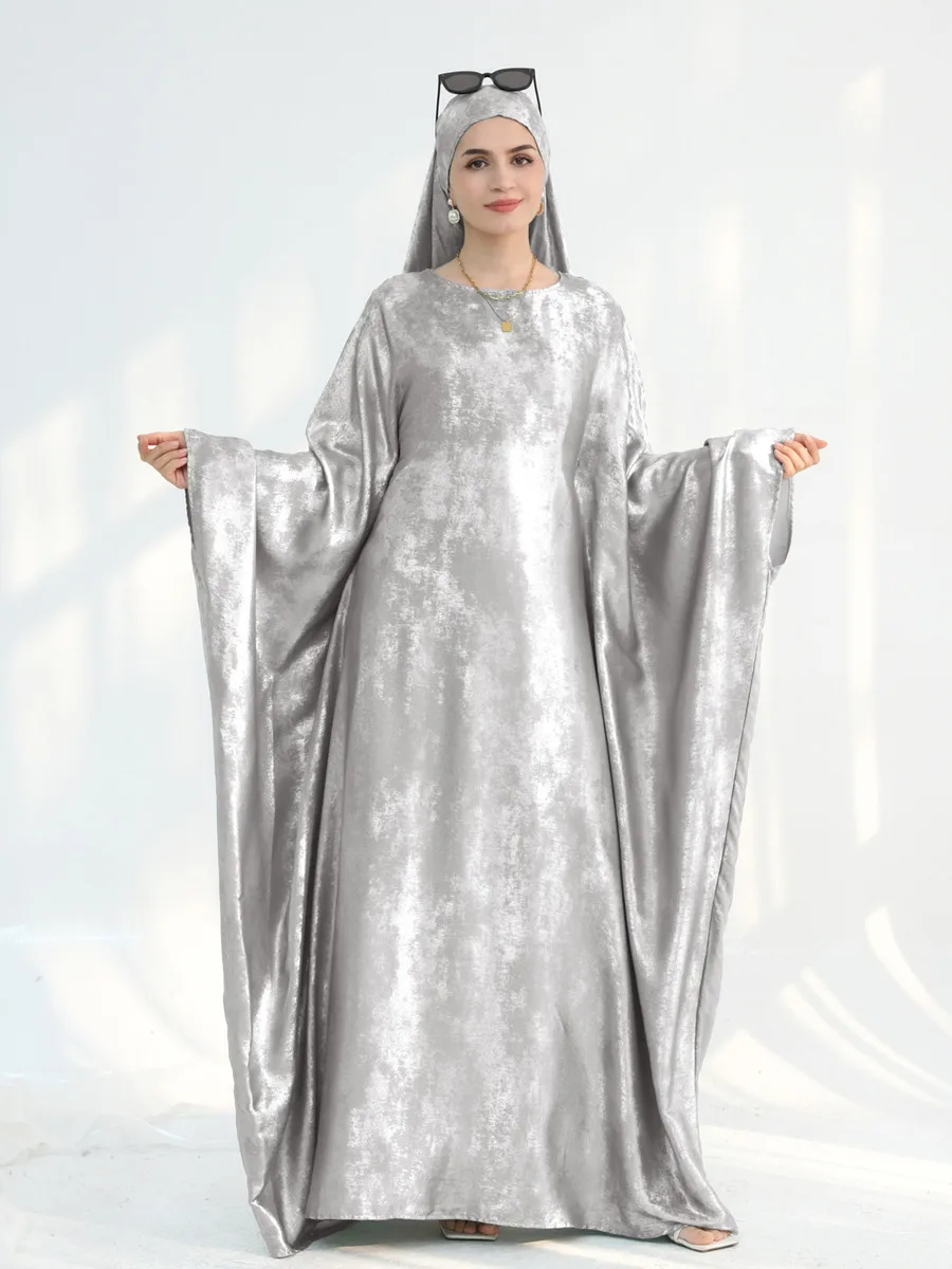 NONE Traditional Abaya Solid Color 3