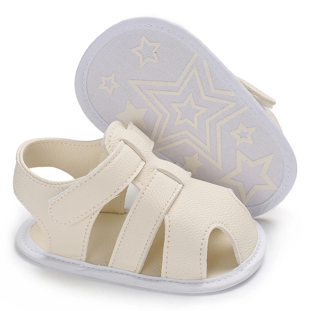 Boys Girls Summer Sandals Closed-Toe Anti-Slip Rubber Sole Toddler First Walkers Shoes