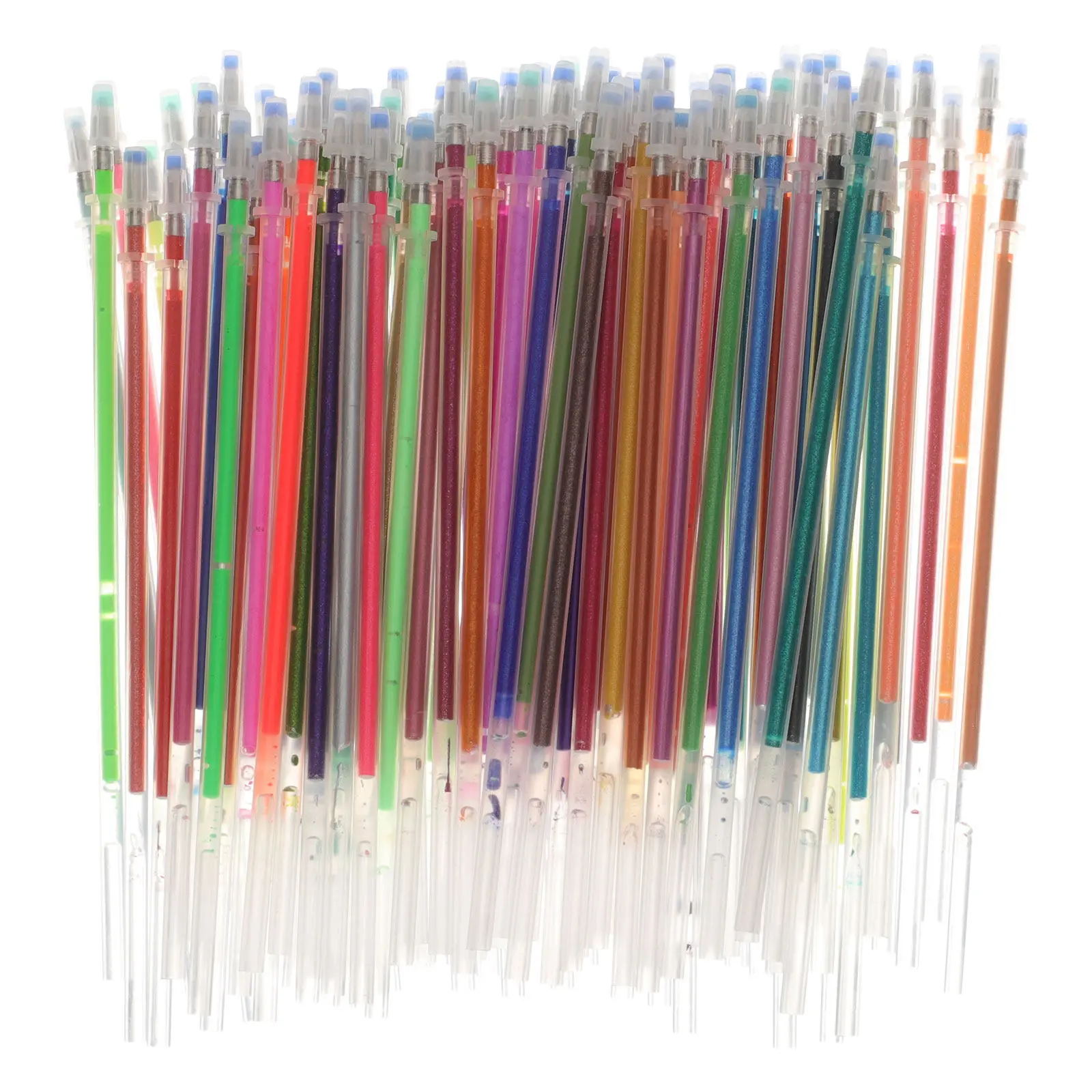 

84Pcs Neutral Pen Refills Colorful Gel Ink Pen Replacements Easy to Replace Smooth Flow for Study Office and Daily