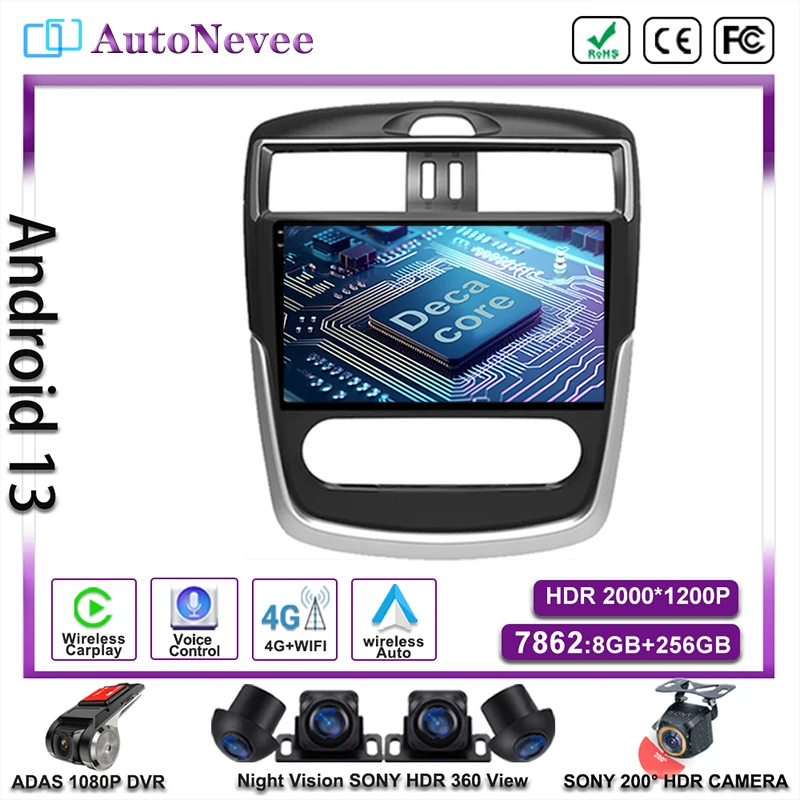 

Android 14 For Nissan Tiida Pulsar C13 2014 - 2020 Multimedia GPS Car Player DVD Auto Radio Navigation Carplay Screen DVD