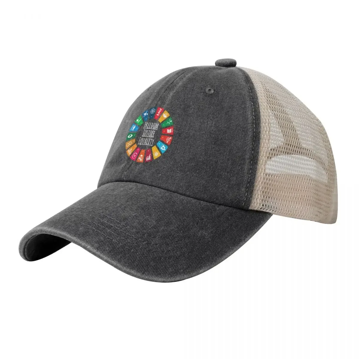 

UN SDGs Global Goals 2030 | United Nations Sustainable Development Goals 2030 Logo | Sustainable Gifts Baseball Cap