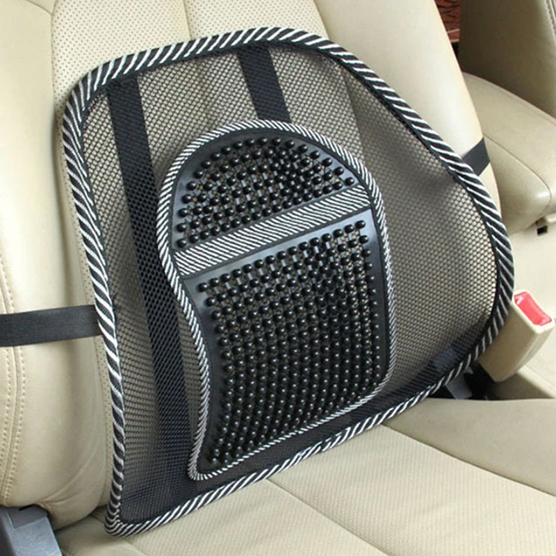 Car Seat Chair Back Cushion Mesh Lumbar Back Brace Car Seat Chair Cushion Massage Back Cushion Pad Support Home Office