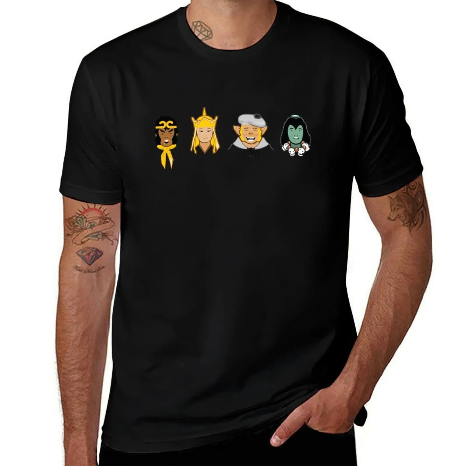 

Футболка Monkey Magic-King Monkey Companions для мальчиков, летний топ с животным принтом, футболки с аниме, мужские хлопковые футболки