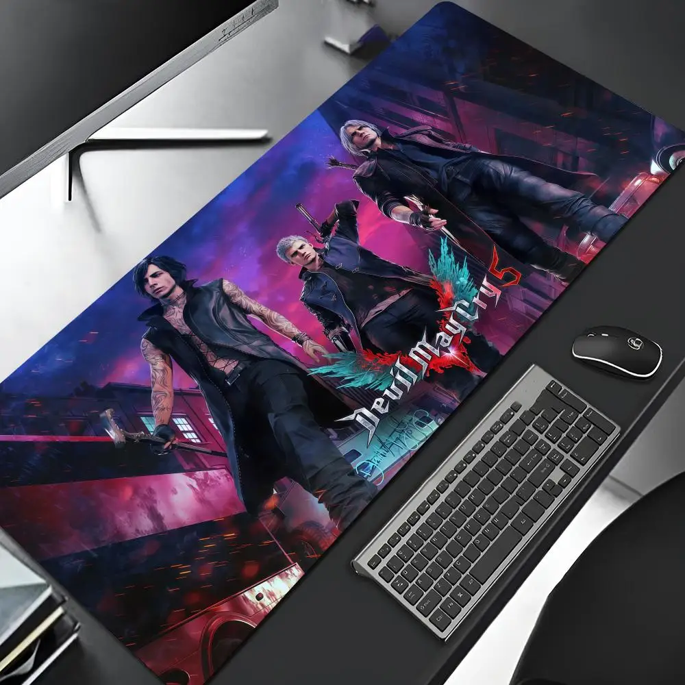D-Devil M-May C-Cry Mouse Pad Cartoon Lockedge Large Gaming Pad Computer Gamer Keyboard Mat Desk Mousepad PC Desk Pad