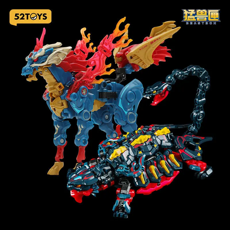 

52Toys Beastbox Chinese Divine Beasts Series Articulated Decor Action Figure Assembly Transforming Trendy Toys Collectible Gifts