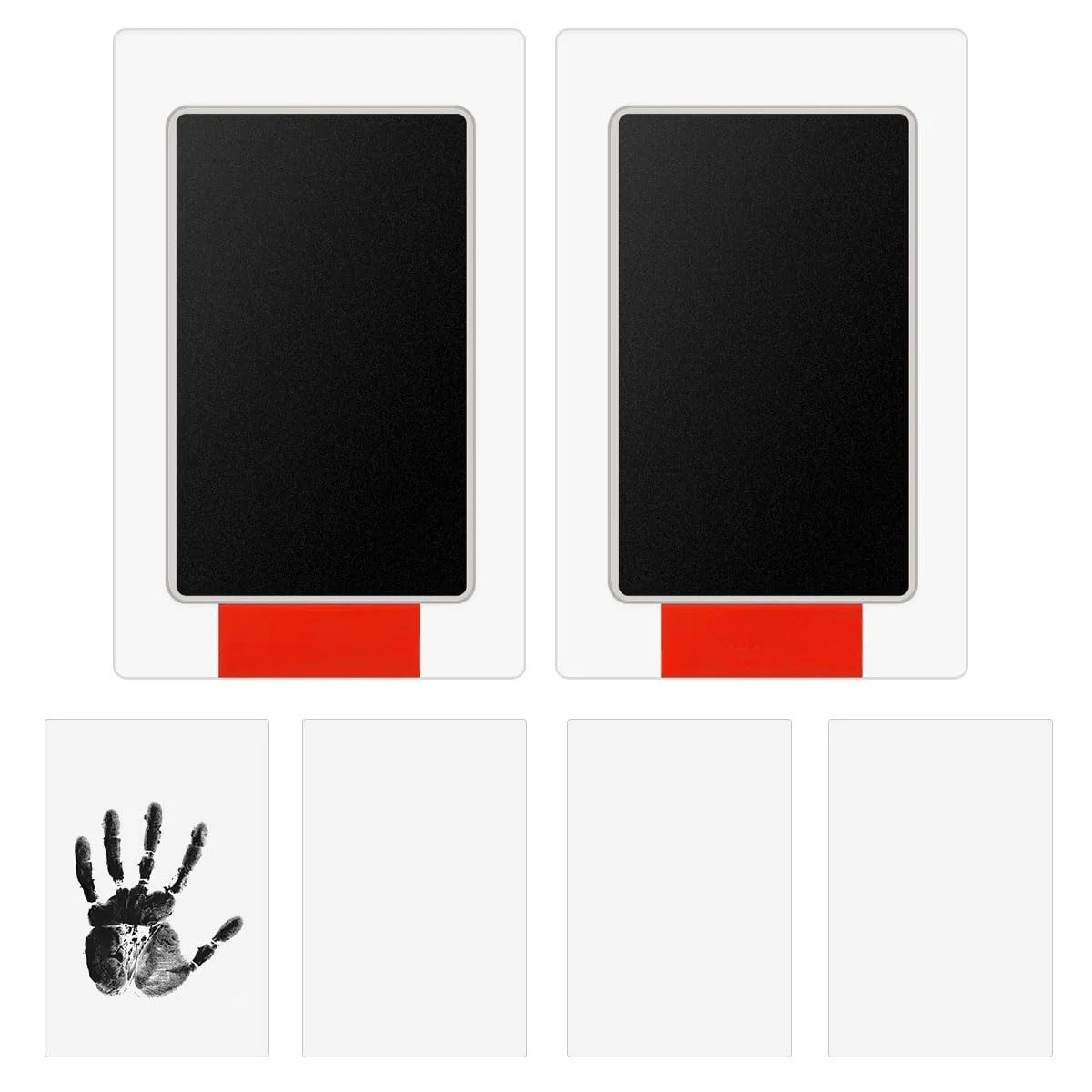 2Pack Inkless Hand and Footprint Kit Ink Pad for Baby Handprint or Footprints Dog Pet Paw Newborn Clean Touch Safe Print