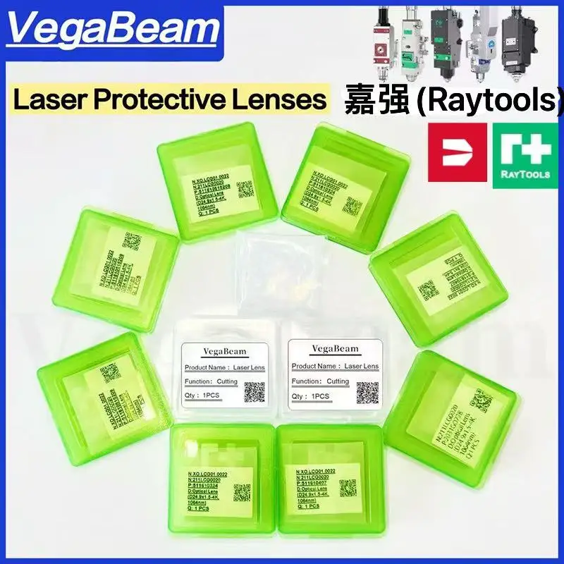 Raytools Original Laser Protective Windows Lens 27.9x4.1 37x7 Optical Protection Fused Silica for Fiber Cutting Machine head len