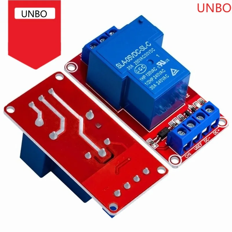 12V 5V 30A Two-way isolation relay module High/low level trigger 12V/5V 30A 1-Channel Relay Module+Electronic With Optocoupler