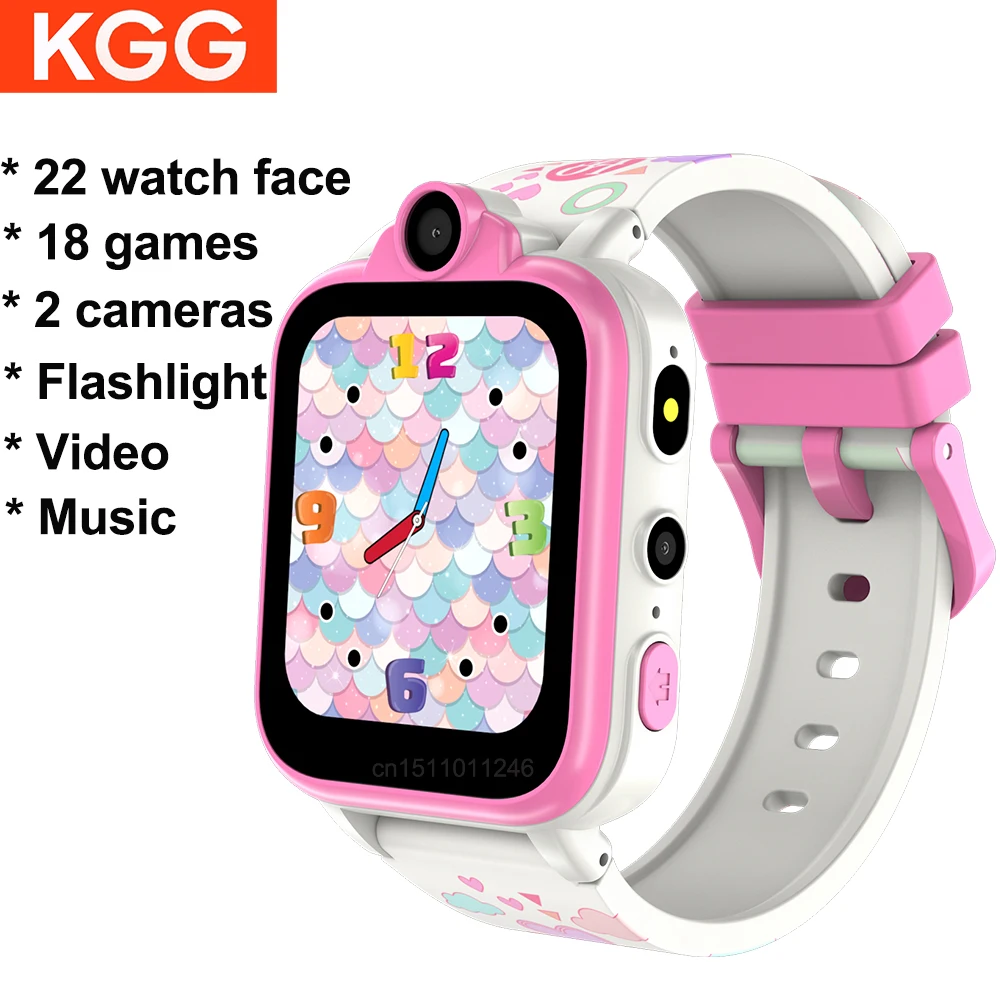 Kids Smart Watches Phone Answer Call 18  Games 2 Cameras Flashlight Pedometer Video MP3 Alarm Kids Digital Watch For Girls Boys