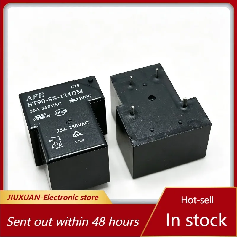 BT90‑SS‑124DM Power Relay DC24V 4Pin 30A 250VAC PCB‑Mount Electromagnetic Relay Household Appliance Control Replacement Parts