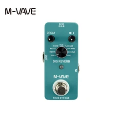 M-VAVE DIG REVERB Guitar Effect Pedal 9 Reverb Types True Bypass Full Metal Shell Guitar Parts Accessories Cuvave