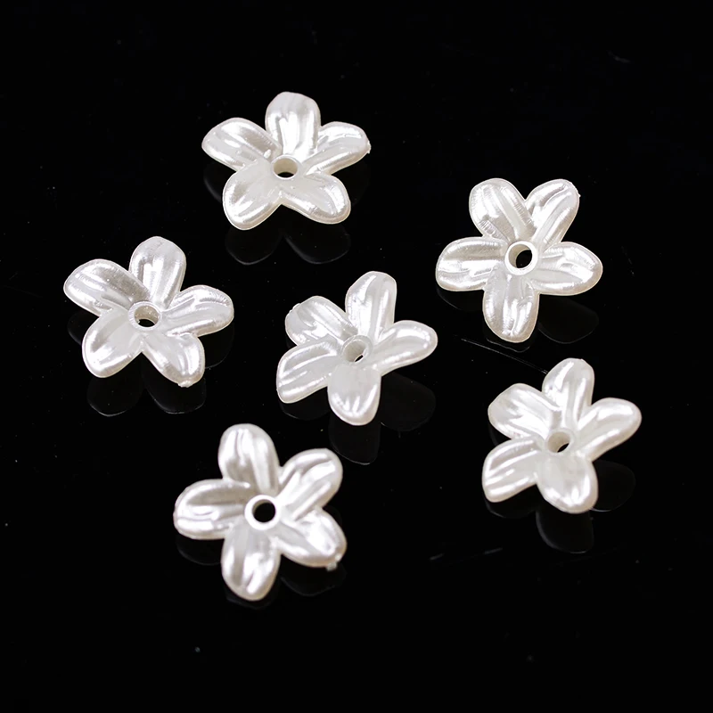 Flatback bow headdress DIY Decoration Pearl White Scrapbook Beads Jewelry Making Findings beads Caps Needlework Diy Accessories