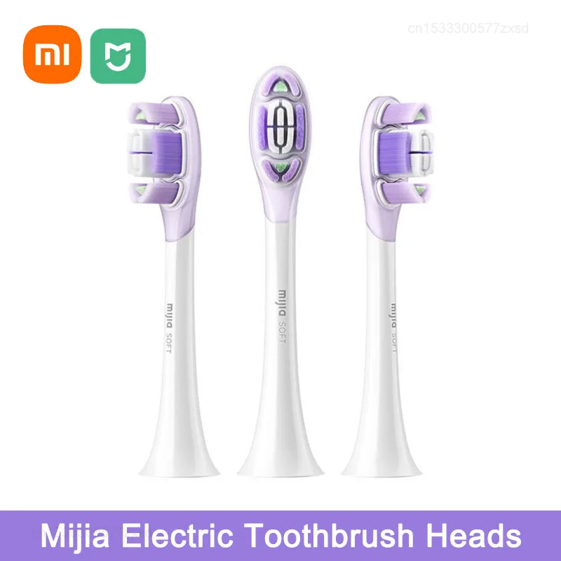 

Сменные насадки для электрических зубных щеток Xiaomi Mijia, мягкие и чистые оригинальные насадки для глубокой очистки Xiaomi, насадки для щеток