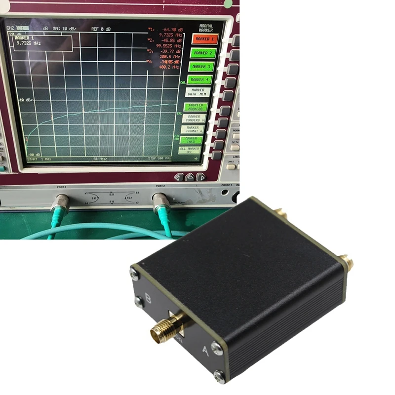 สวิตช์เสาอากาศ10W สวิตช์ RF สวิตช์ความถี่สูงตัวรับส่งสัญญาณ SDR แบบพกพา DC-500Mhz สวิตช์วิทยุแบบแมนนวล