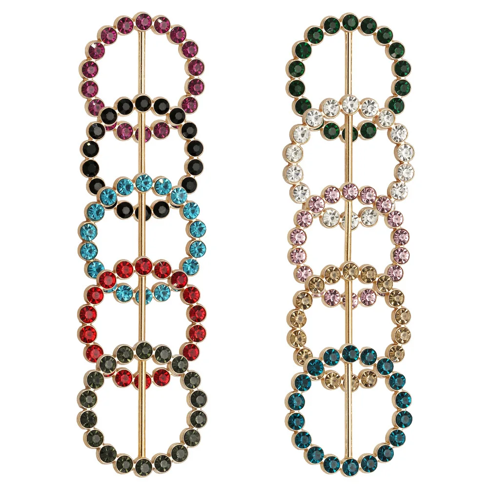 10pcs Decorative Clip Multi-Function Fastener Daily Use Scarf Ring Portable Clothing Replaceable Scarf Ring Buckle