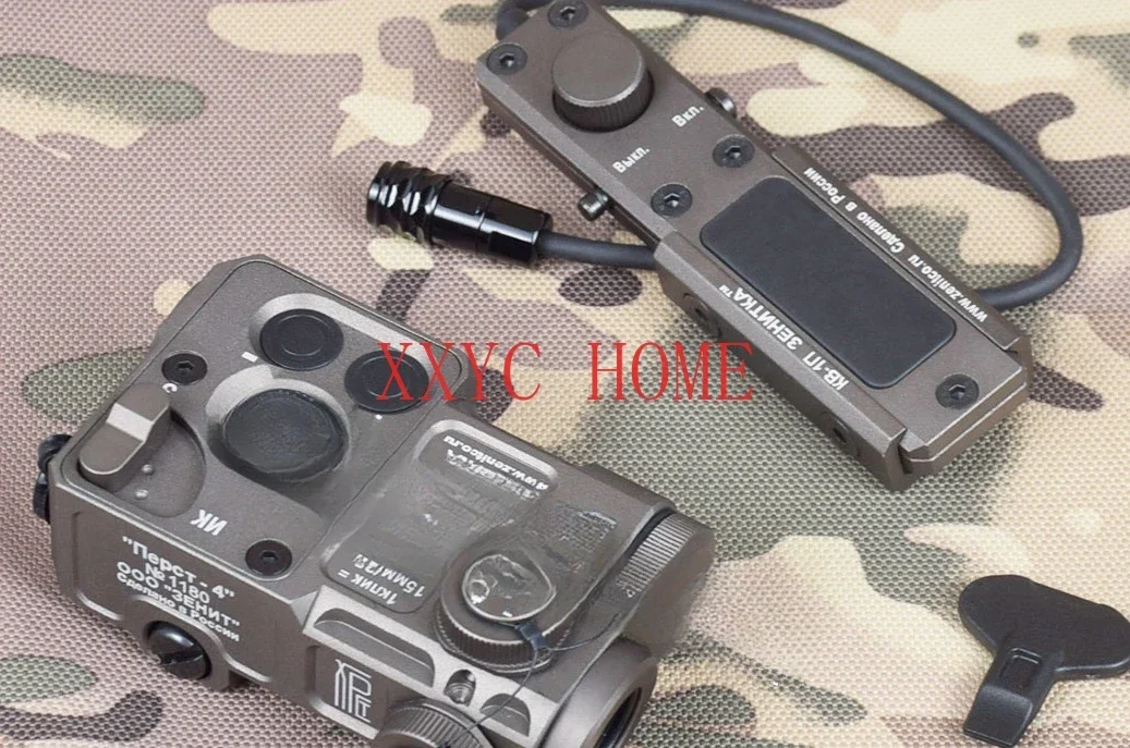 Perst 4 DBAL PEQ Green Dot IR Powerful Laser Pointer Sight For Airsoft  Rifle AR15 AK74