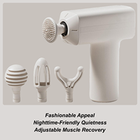 Muscle Massager Fascia Relaxation Machine Rechargeable Quiet Muscle Massager With 4 Heads For Gym Sports Home Travel Workplace