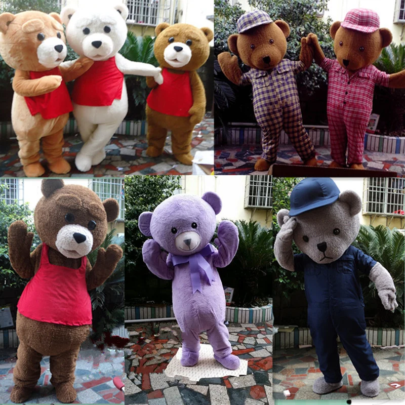 Teddybär Maskottchen Kostüm Anime Cosplay Kostüm Erwachsene Weihnachten Halloween Geburtstags feier