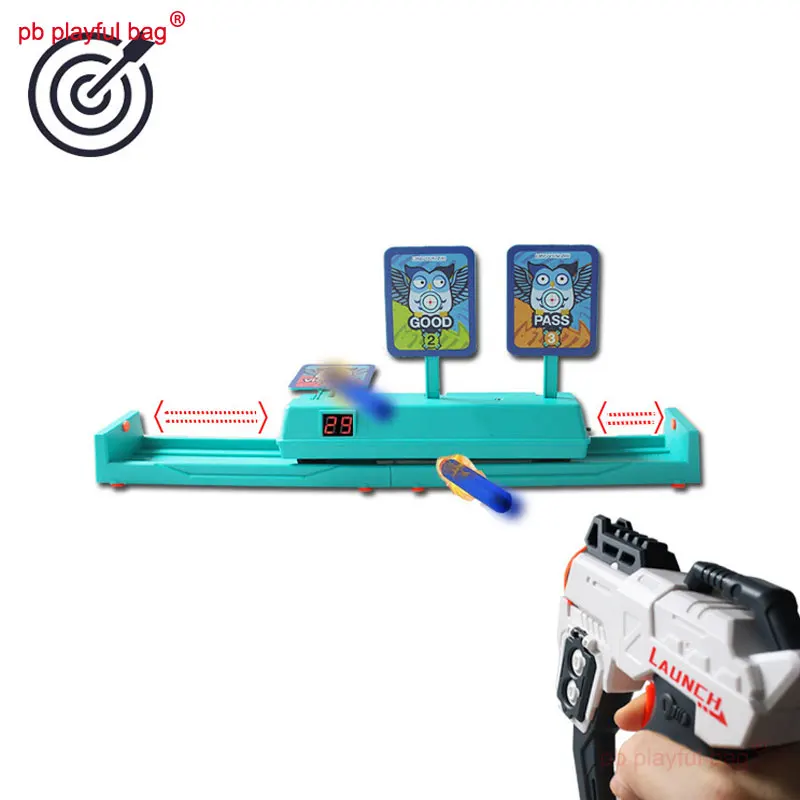 Outdoor Sports EVA Soft Bullet Training Mobile Target Gel ball Electric Automatic Scoring Target CS Game Toy Accessories QG452