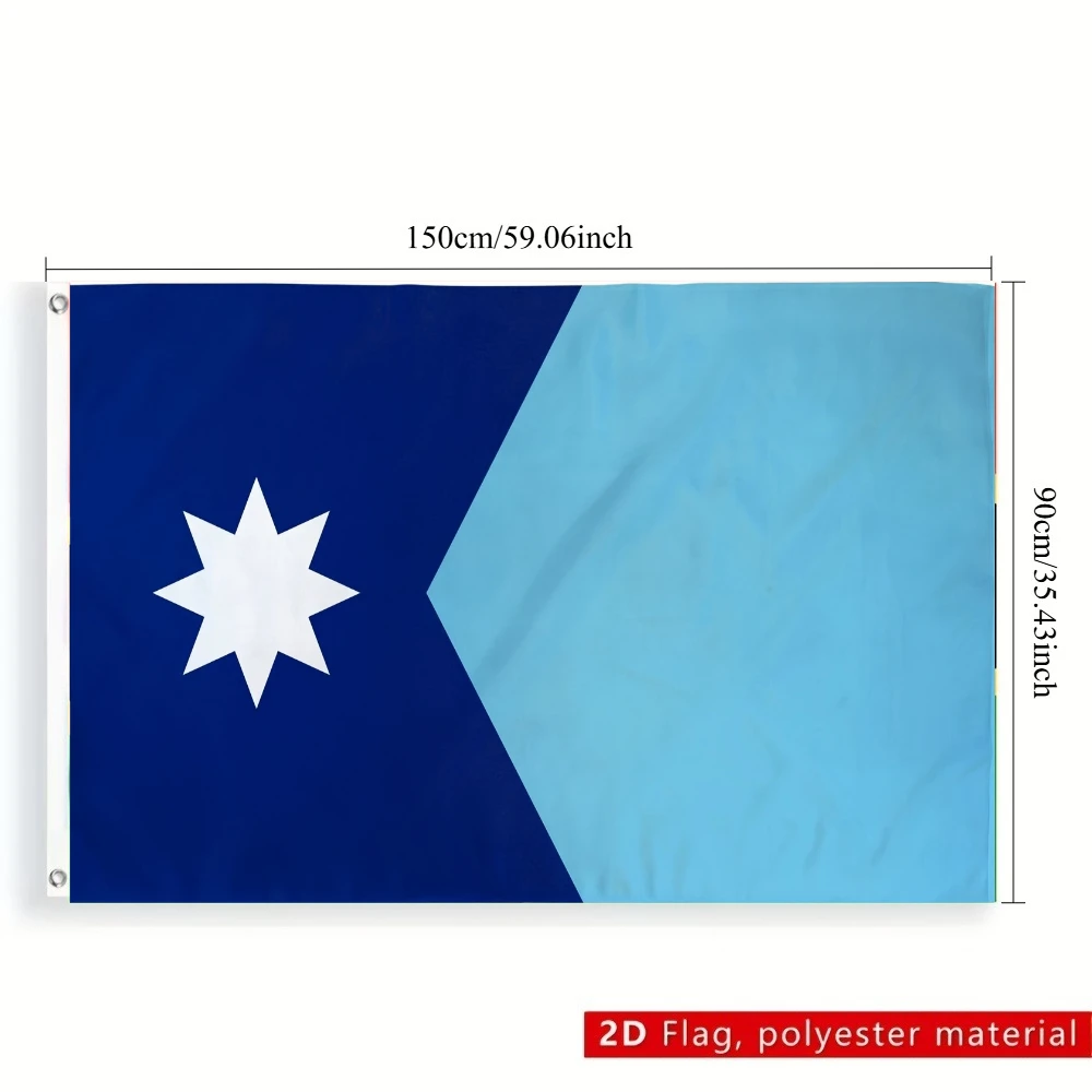 2D FLAT 1pc Minnesota State Flag, Minnesota Polyester Fabric Flag, Home Decor & Outdoor Display, Indoor Yard Wall Hanging Decor