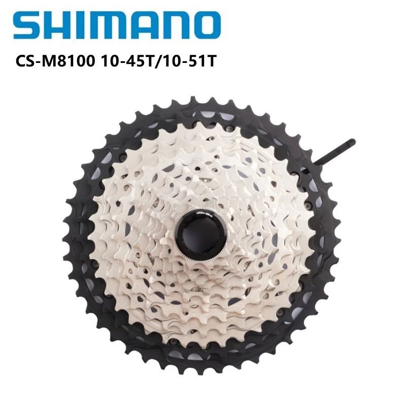 Shimano M8100 CS DEORE XT CS-M8100 Cassette 12s For Mountain Bike Riding Parts Original 12 Speed 10-51T 10-45T