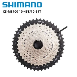 Shimano M8100 CS DEORE XT CS-M8100 Cassette 12s For Mountain Bike Riding Parts Original 12 Speed 10-51T 10-45T