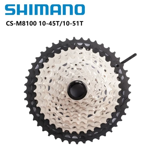 Imagen 1 del producto Shimano M8100 CS DEORE XT CS-M8100 Cassette 12s para piezas de conducción de bicicleta de montaña Original 12 velocidades 10-51T 10-45T